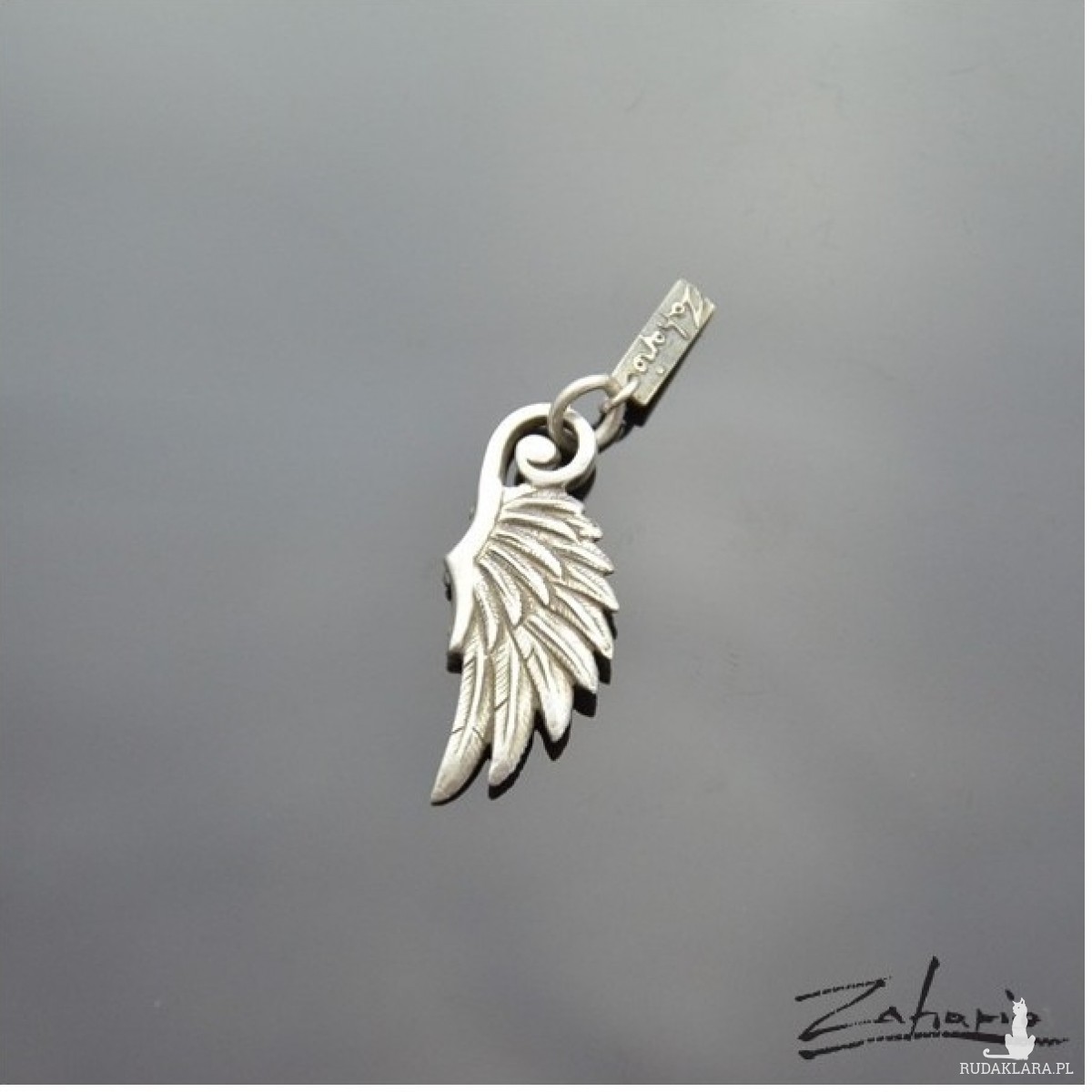 Wisior Skrzydło Małe Srebro Zahario